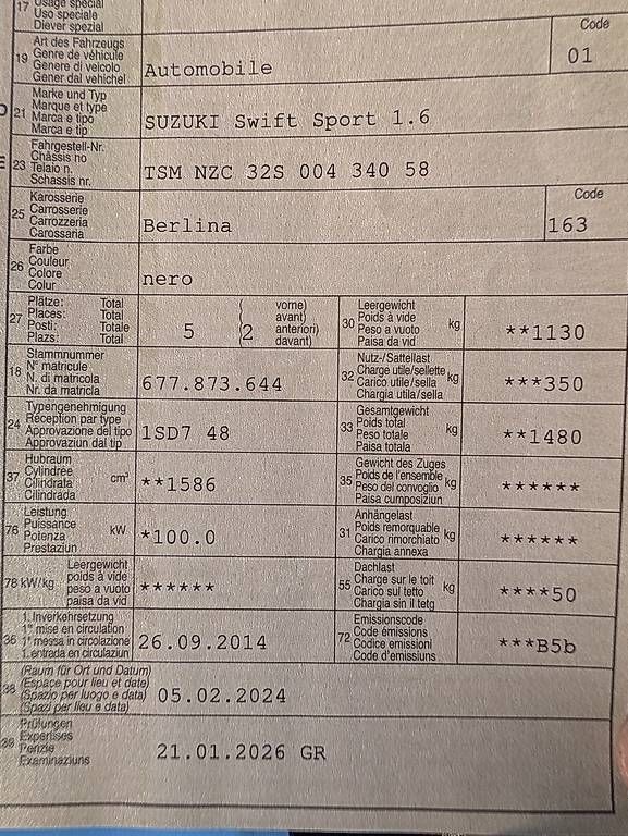 Automobili: Vendo Suzuki Swift sport  – Usato da Mesocco venduto da Spado1991 1