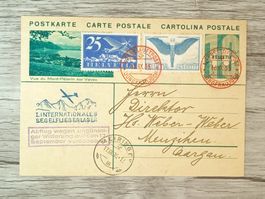 TR54 Carte postale + Timbre Suisse 1935