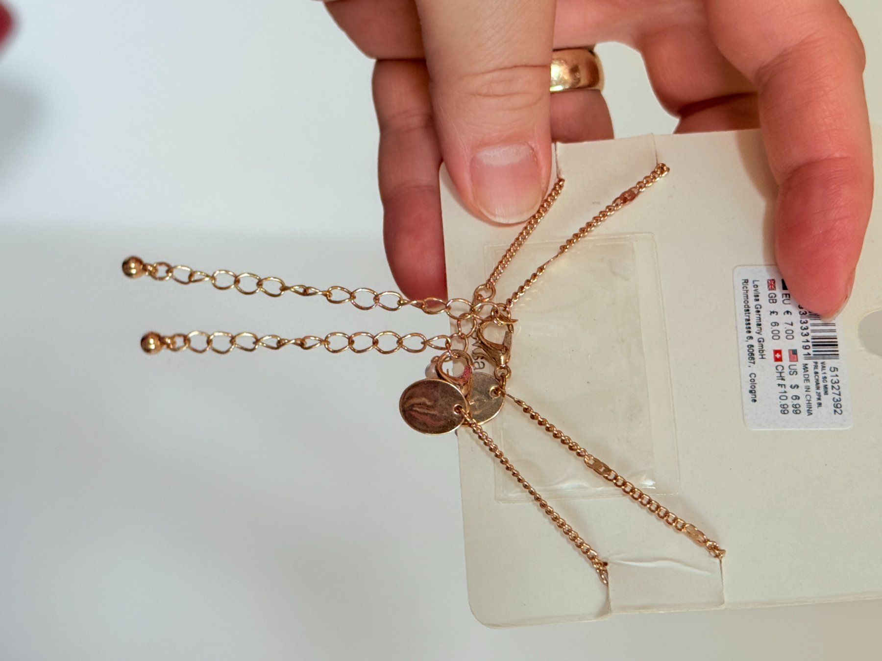 Altri gioielli: Bracelet Lovisa perles et chaînettes neuf – Nuovo e nell'imballaggio originale da Genève venduto da AGBERG 4