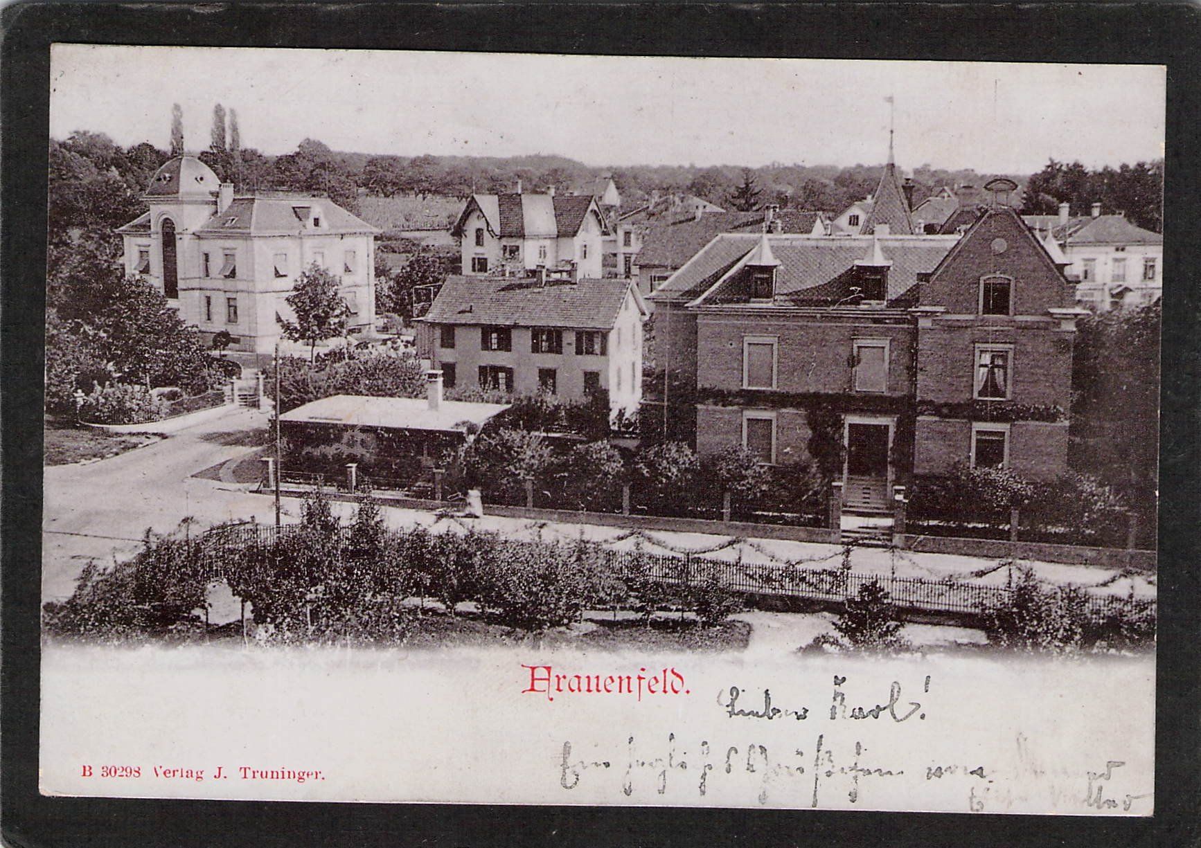 Ansichtskarten: Frauenfeld TG , gel. 1901 – Gebraucht aus Reichenburg von Pipo-67