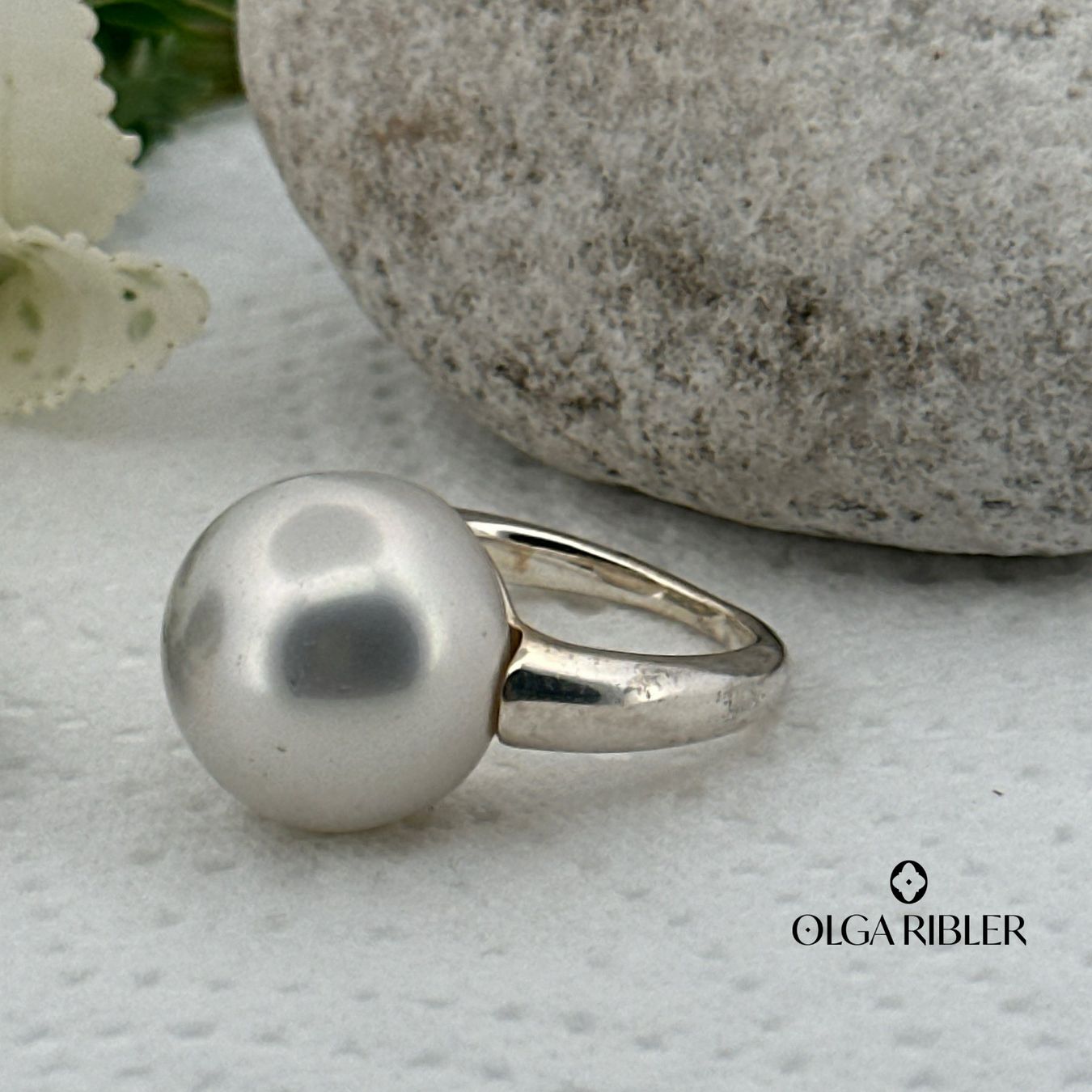 Olga Ribler Anelli: Kunstperle Sterling Silber Ring - Grösse 55 – Nuovo (secondo la descrizione) da Luzern venduto da Schmuckoutlet 5