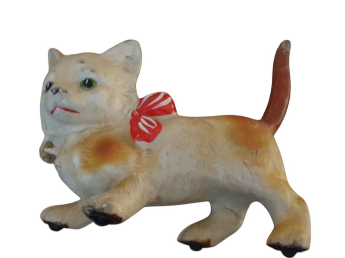 Spielzeuge: Spielzeug Katze auf Rollen antik – Gebraucht aus Mörschwil von antiksalon 2