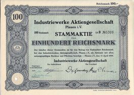 Industriewerke AG, Plauen - 1939