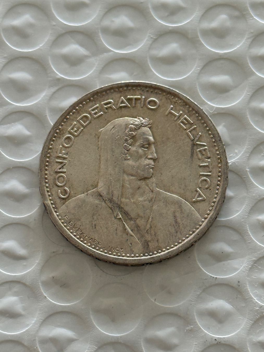 Tutti le monete: 5 Franken 1950  Rar – Usato da Wallisellen venduto da SWISS_SILVER1