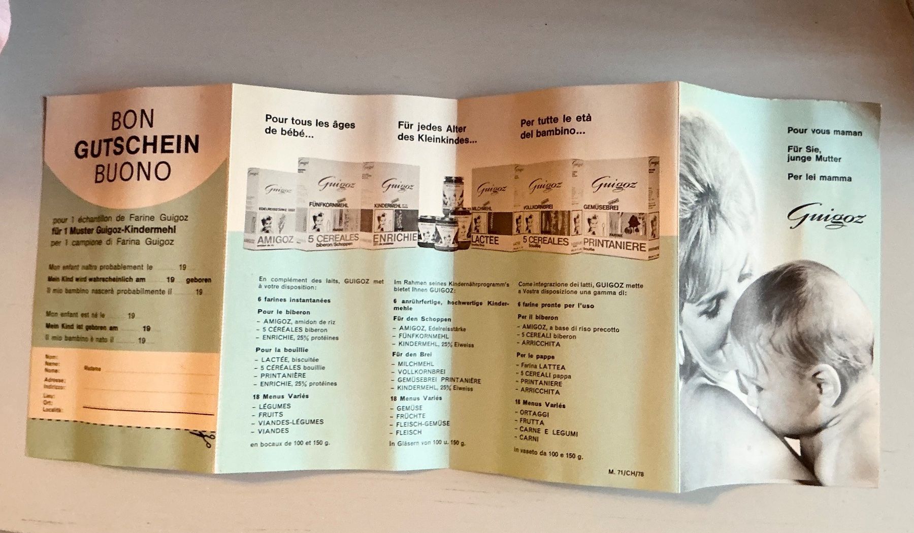 Pasti del neonato: VINTAGE GUIGOZ SCHOPPENFLASCHE – Usato da Zell LU venduto da Silvermemory 6