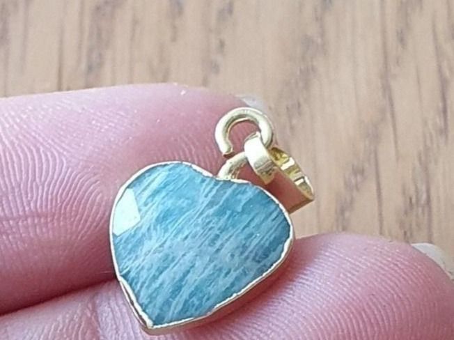 Pendentifs: Herz Anhänger Amazonit – Neuf (Voir description) à Andelfingen par nicoletta11 1