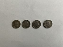 5 Rappen - Münzen - Jg - 1920 - 1921 - 1926 -1929