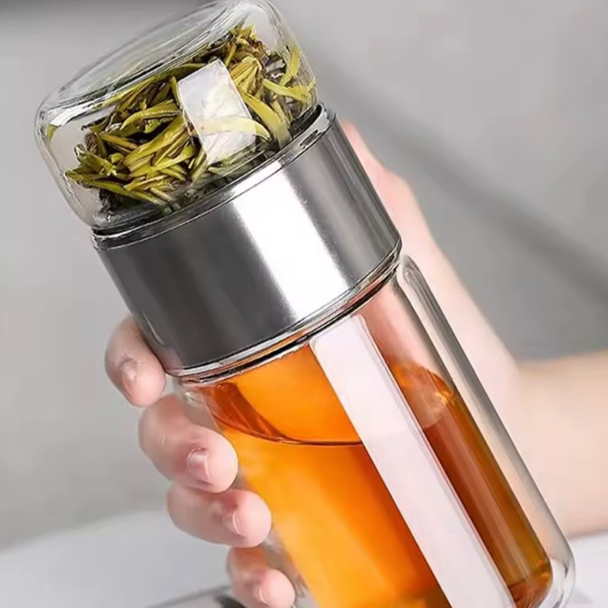 Borracce & Thermos: Teeflasche aus Glas, doppelwandig - neu! – Nuovo e nell'imballaggio originale da Emmenbrücke venduto da engueteDeal 1