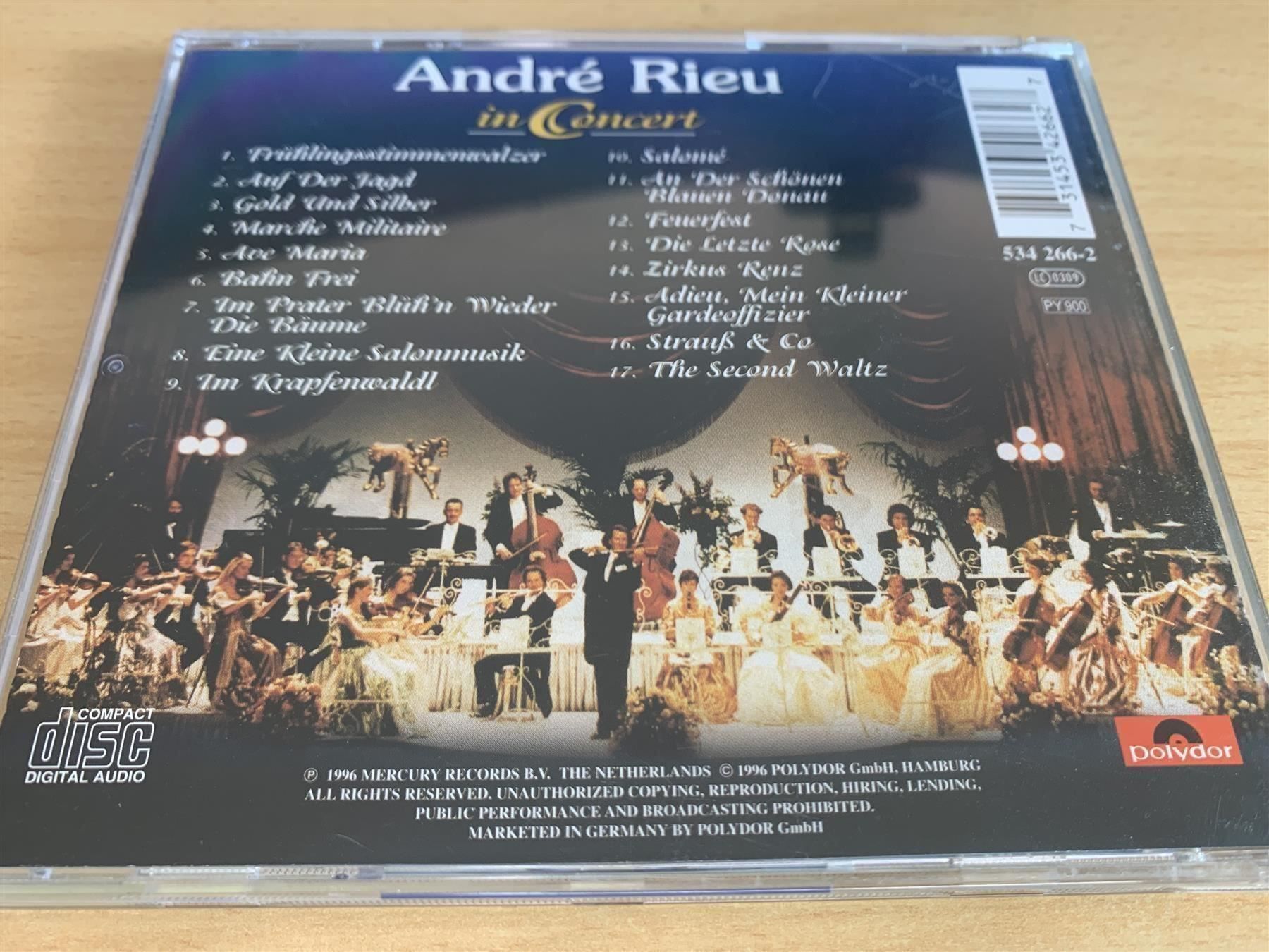CDs: André Rieu – In Concert – Gebraucht aus Rikon im Tösstal von Alpenmutz 1