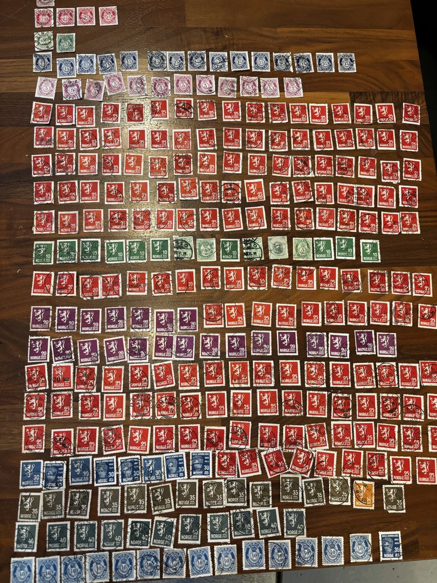 Tutti i francobolli: Grosse Sammlung Norwegen Briefmarken, gestempelt – Usato da Zürich venduto da engebrunau