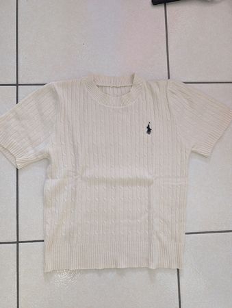 Maglioncino manica corta color panna S