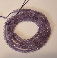 Amethyst facettiert 3mm Strang