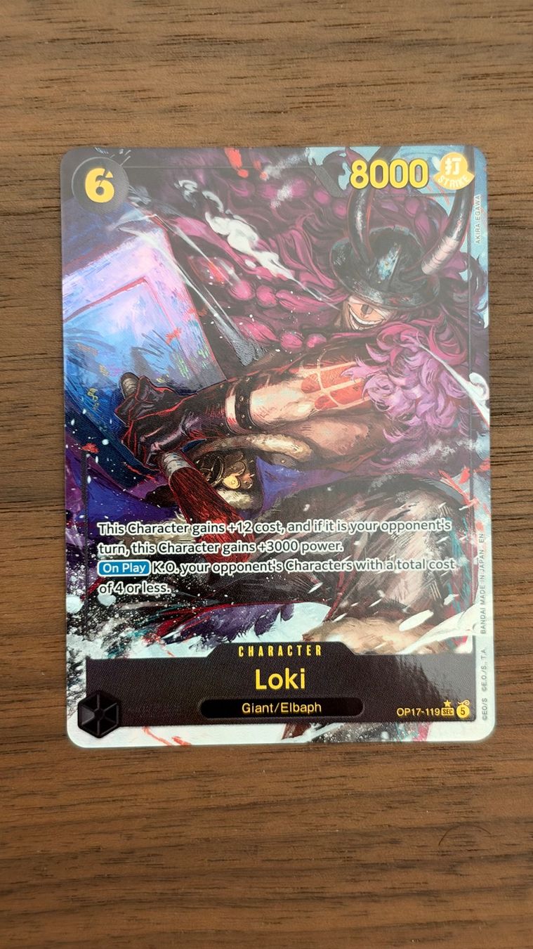 Bandai Carte collezionabili: Loki - OP17-119 SEC EN – Usato da Spreitenbach venduto da Alby_