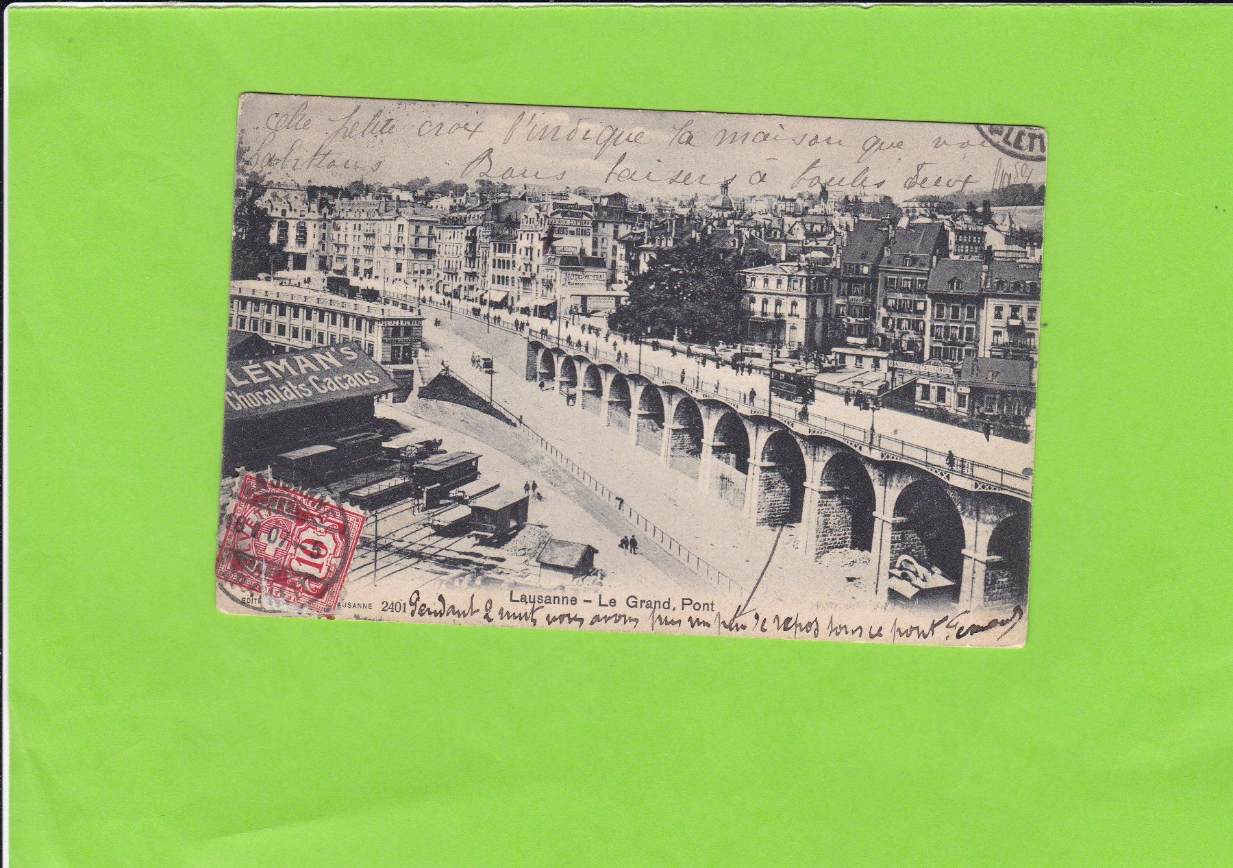 Cartoline postali: Lausanne-Le Grand Pont – Usato da St. Peterzell venduto da neckertal