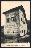 Andeer, Sgrafitto-Haus aus dem Jahr 1501