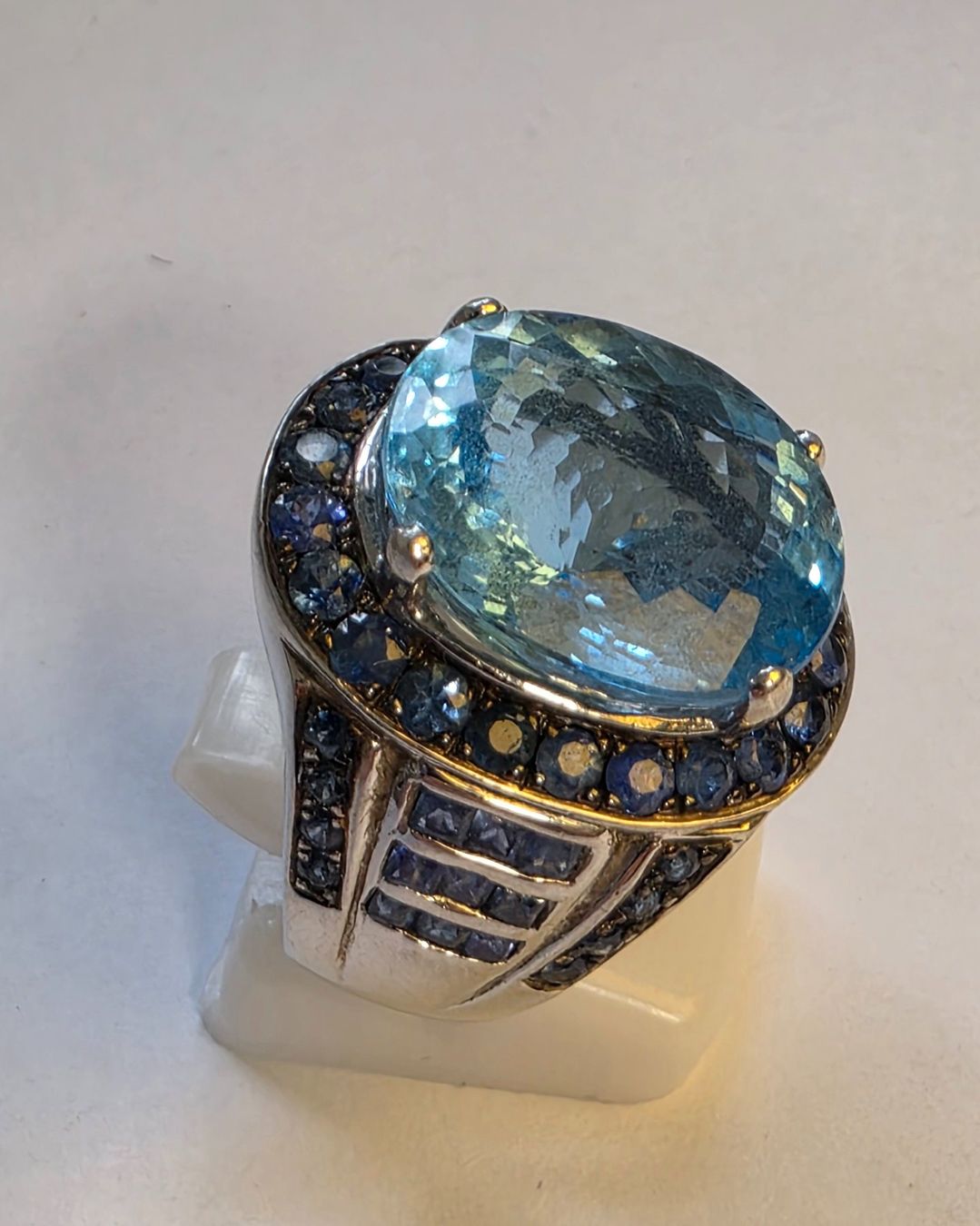 Anelli: Ring blau Topas Saphir Grösse 58 – Nuovo (secondo la descrizione) da Zürich venduto da ben_mn5h 2