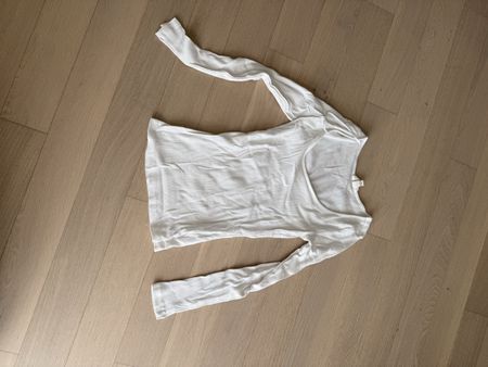Weisses Langarmshirt, Basic Shirt, Grösse S, Top! (48)