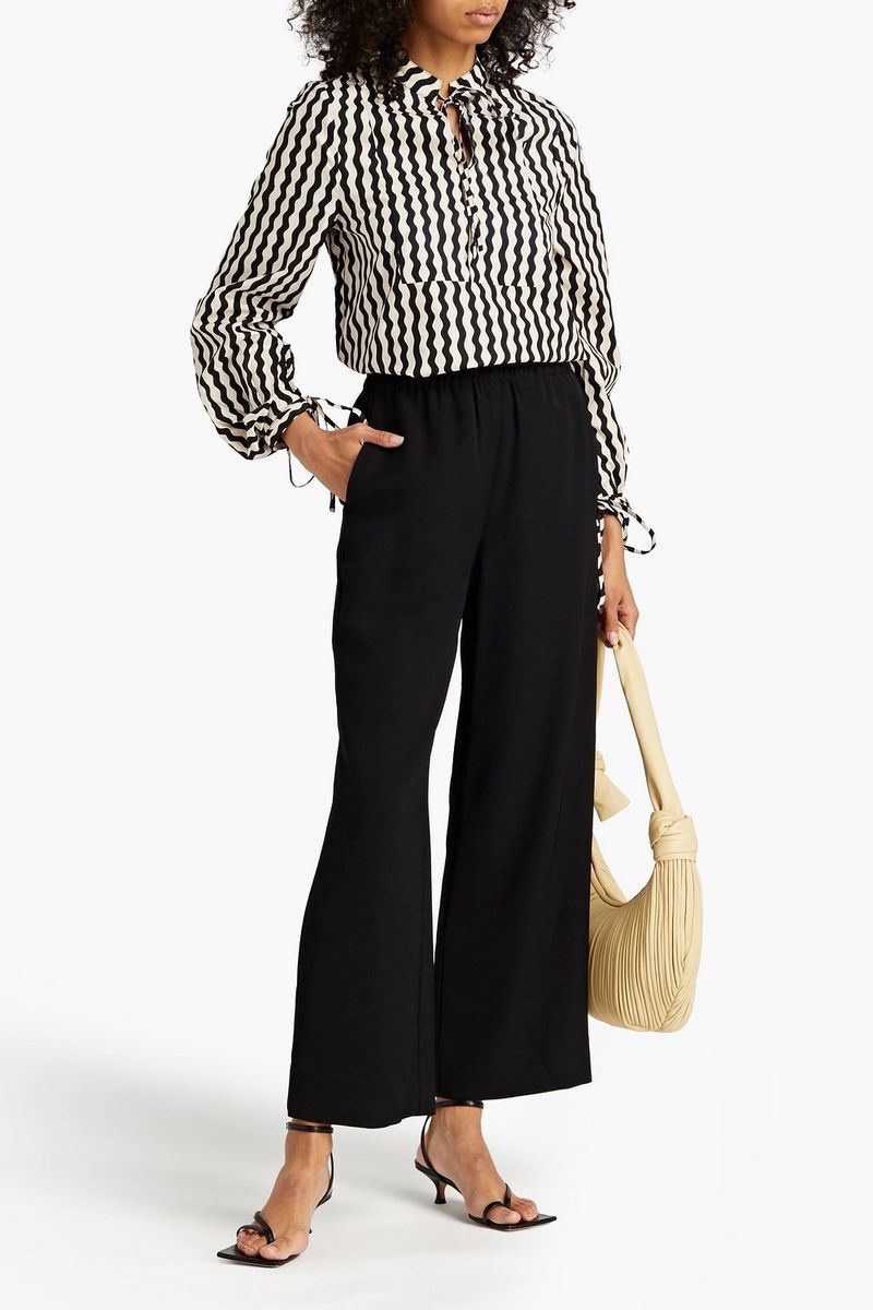 Malene Birger Camicette: By Malene Birger Blouse, Gr. 34, black/white – Usato da Zürich venduto da floridiablanca