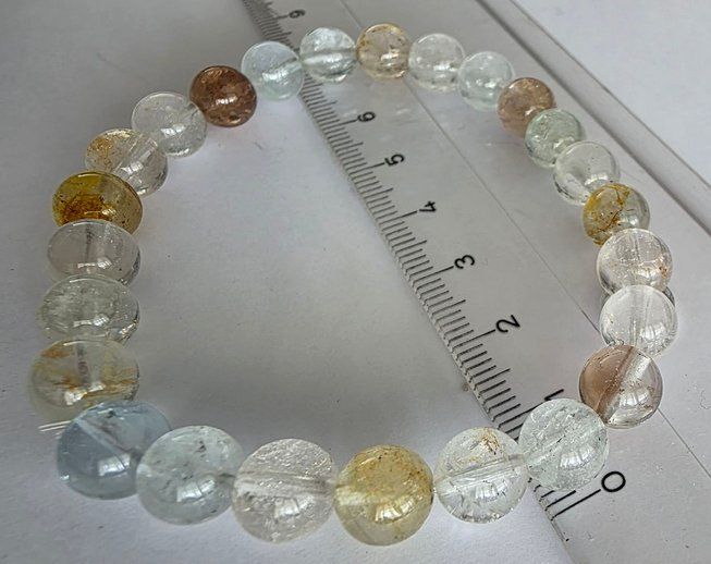 Bracciali & Braccialetti: Armband Topas bunt, Ø 8mm. – Nuovo e nell'imballaggio originale da Zetzwil venduto da Sonneblueme987 1