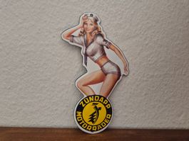 Emailschild Zündapp Logo Motorrad Werkstatt Emaille Schild