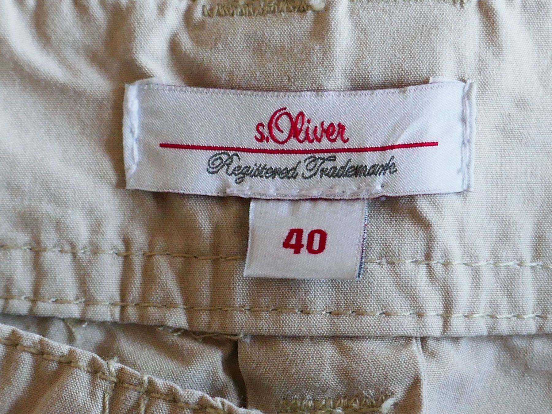 S.Oliver Pantaloni: FAST NEU !  S.OLIVER  leichte Caprihose beige – Usato da Volketswil venduto da Cobra22 7