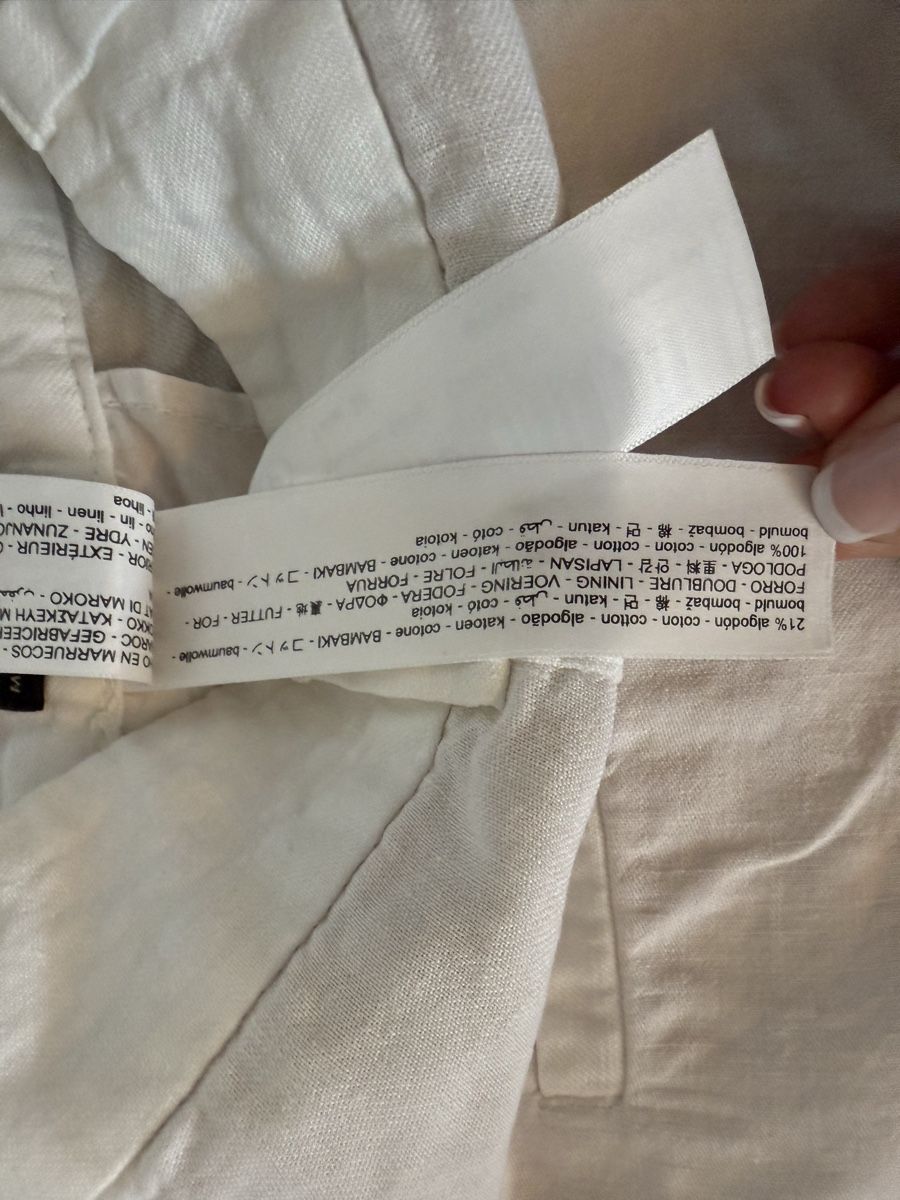 Massimo Dutti Pantaloni: Massimo Dutti Stoffhose Weiss Gr. 36 – Nuovo e nell'imballaggio originale da Frauenfeld venduto da sharonhabrik 7