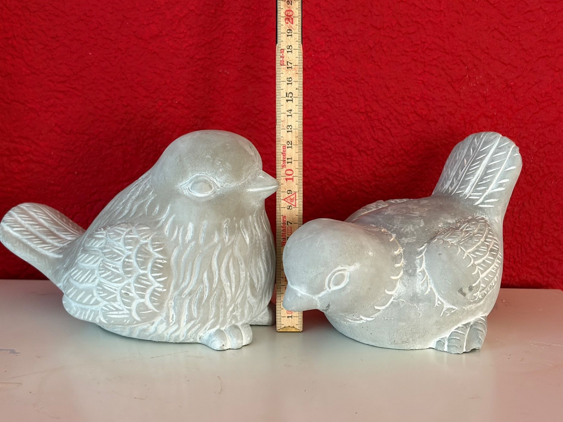 Statuette: 2er Set -Vögel aus Beton – Nuovo e nell'imballaggio originale da Zäziwil venduto da Emlea 5