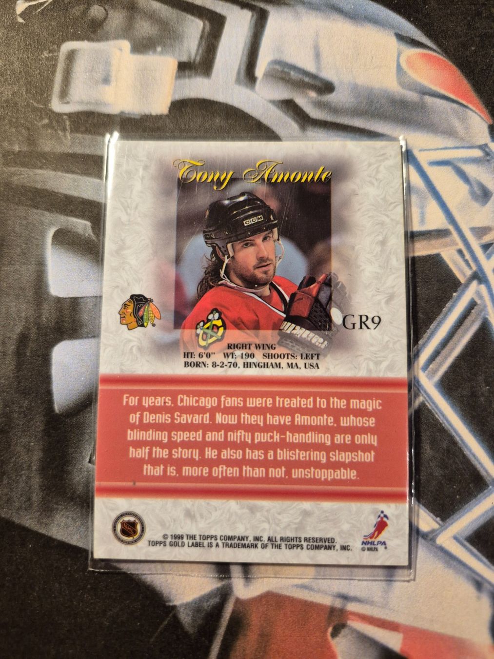 NHL Carte collezionabili: NHL Tony Amonte Chicago Blackhawks – Usato da Treiten venduto da Sauber73 1