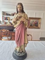Antike Jesusfigur ca 1910 - 1920 aus Gips