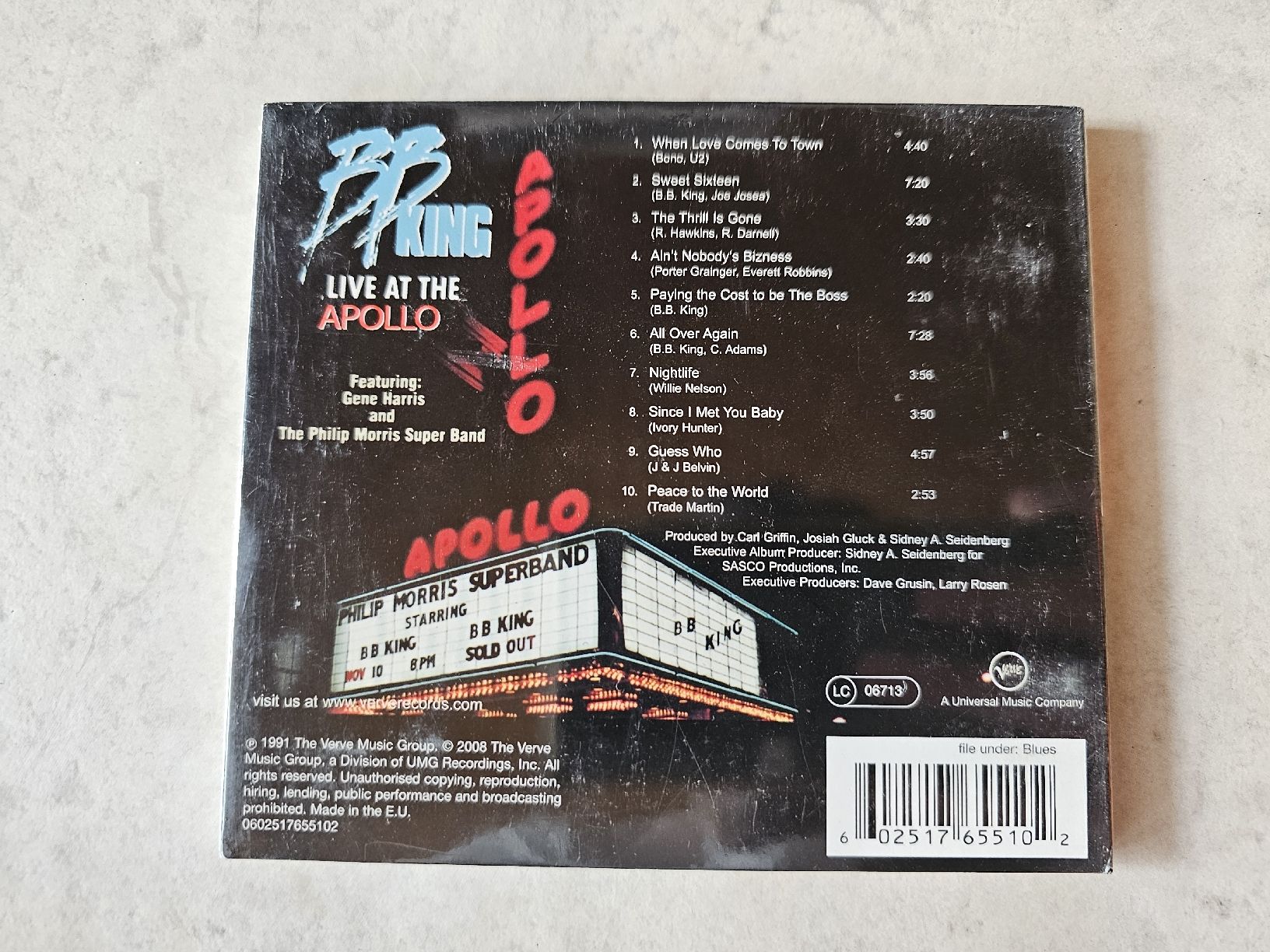 CD: B.B. King  -  Live At The Apollo  /  Fabrikneu – Nuovo e nell'imballaggio originale da Schneisingen venduto da backstore24 1