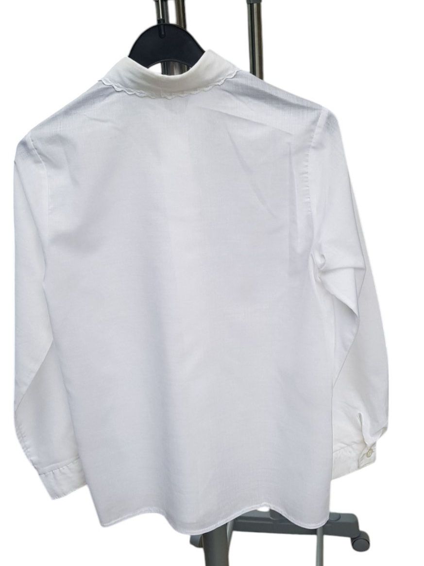 Camicette, T-shirt & Top: Bluse Kinderbluse weiss Vintage Gr. 128 – Usato da Mörschwil venduto da lindaswunderkiste 2