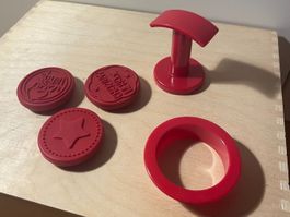Guetzli-Set Weihnachten | Kekse 3 Ausstechformen mit Stempel