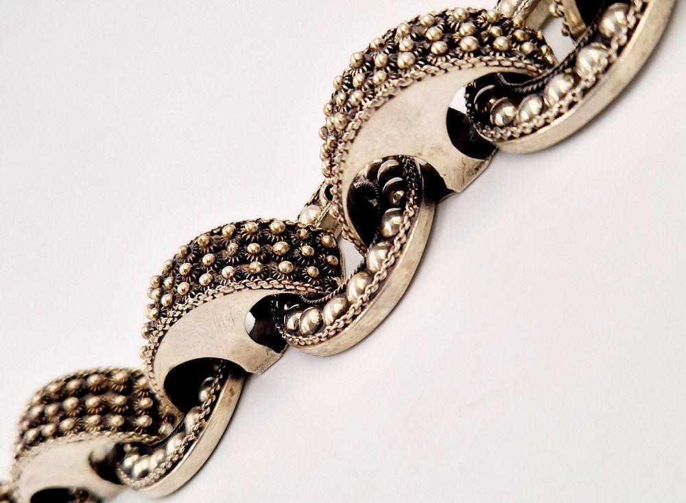 Imposant Bracelet en argent 800Silb pièce unique 2