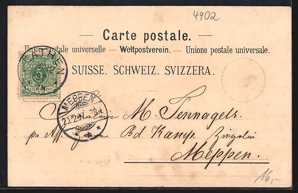 Ansichtskarten: Litho Bern, Amidonneries Hoffmann, Tour  – Gebraucht aus Berlin von bartko-reher 1