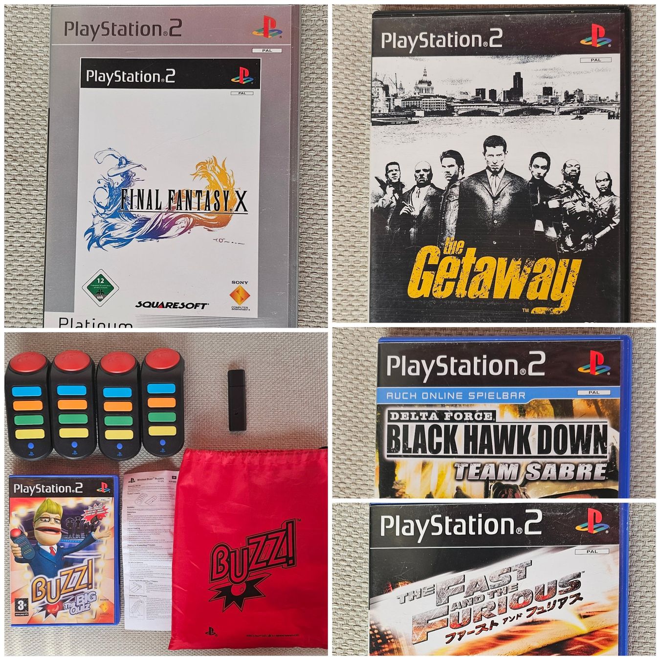 Sony Giochi: Playstation 2 Buzz & Controller Final Fantasy Fast Furious – Usato da Alpnach Dorf venduto da FrankyFranks