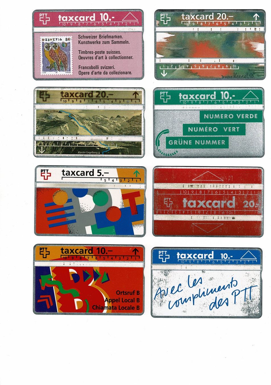 Cartes de téléphone: Taxcards PTT – D'occasion à Zürich par Lbreuss