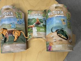 Jouet 3 Playmobil Wiltopia neufs (tigre écureuil tortue)