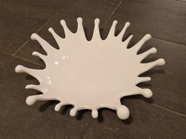 Weisse Dekoschale