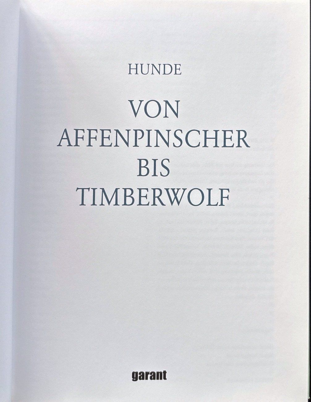 Bücher: Hunde (Garant Verlag) – Neu (gemäss Beschreibung) aus Sarnen von Livres 2