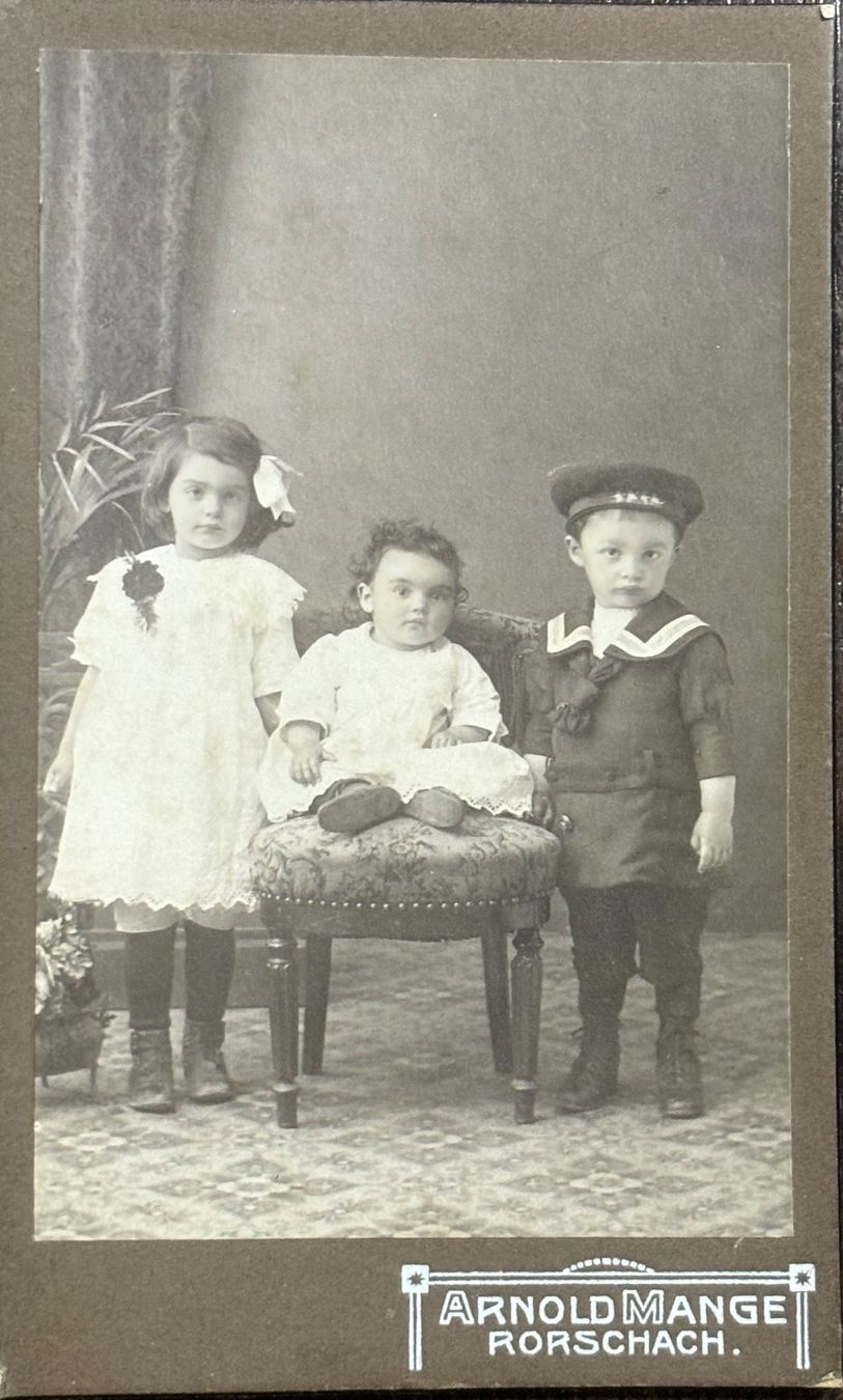 Cartoline postali: CDV Arnold Mange, Rorschach, Kinder, Mode – Usato da Frauenfeld venduto da Merk52