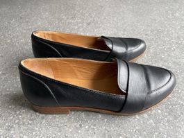Mocassins cuir noir Sezane T36