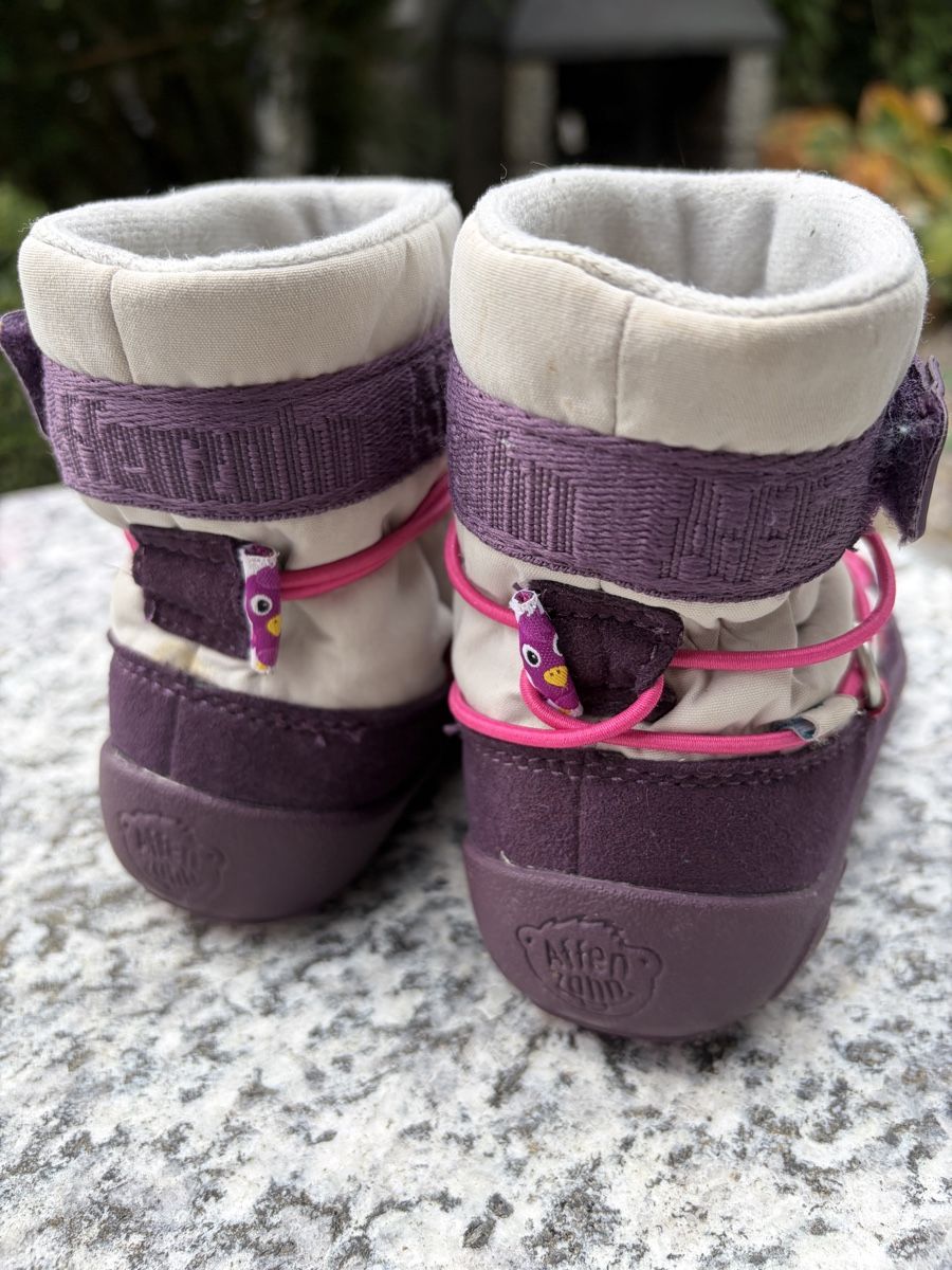 Affenzahn Scarpe per ragazze: Affenzahn Winterstiefel Vegan Snowy Eule, Gr. 22 – Usato da Widen venduto da jachen01 1