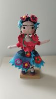 Frida Kahlo Inspired Crochet Doll - Unique Gift Idea!