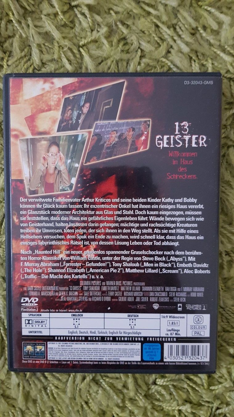 Tutti i DVDs: 13 Geister – Usato da Dornach venduto da Letizia1987 1
