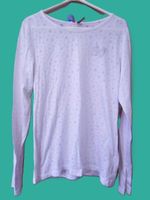 Gr. 134 140 s.Masse l'arm Shirt leicht weiss Maschenmotive