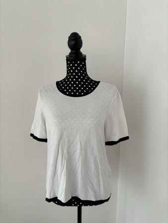 Atelier GS Top Grösse M Weiss Schwarz