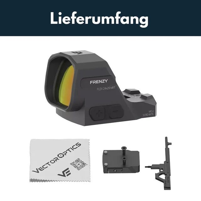Schweizer Armee Stichwaffen: RedDot Vector Optics Frenzy FLEX 1x24x29 GenII 6MOA Multi – Neu und originalverpackt aus Emmen von Pat-LU 5