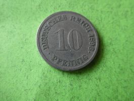 Dt. Reich 1896 G,  10 Pfennig
