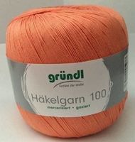 Häkelgarn 100 gründl 119 lachs klöppeln Häkeln filethäkeln