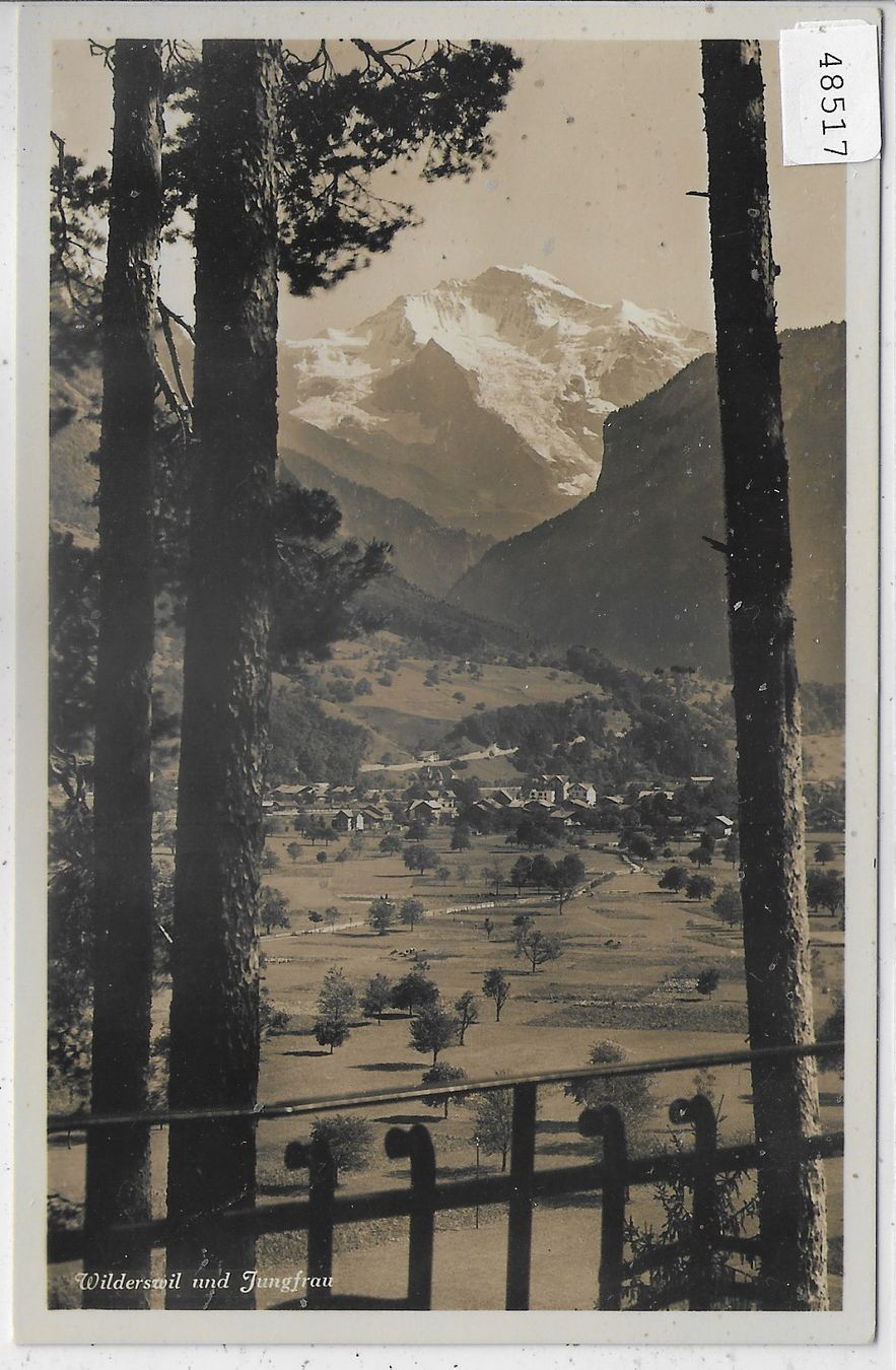 Cartoline postali: Wilderswil und Jungfrau – Usato da Ettingen venduto da Kartenplanet